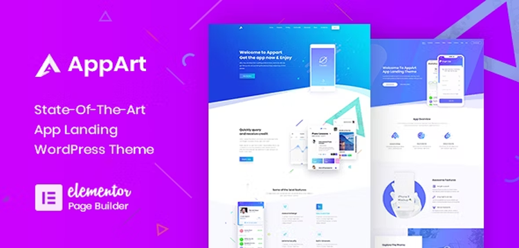 Item cover for download AppArt - Creative WordPress Theme For Apps Saas