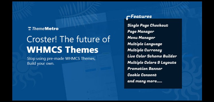 Item cover for download ThemeMetro - Croster WHMCS CMS Theme