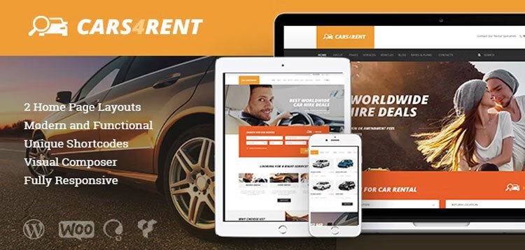 Item cover for download Cars4Rent | Auto Rental & Taxi Service WordPress Theme + RTL