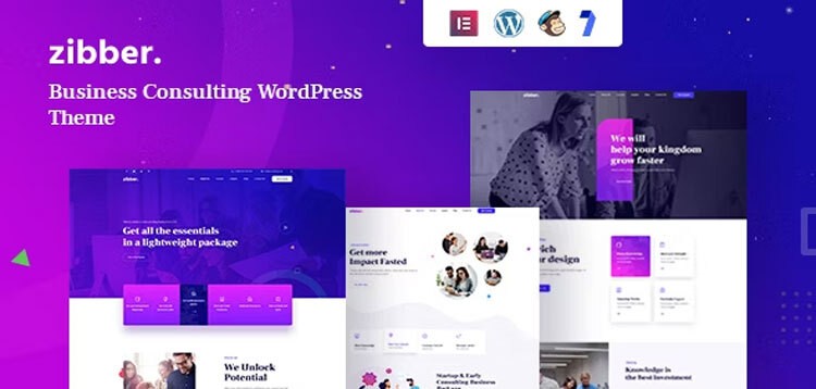 Item cover for download Zibber - Consulting Business WordPress Theme + RTL