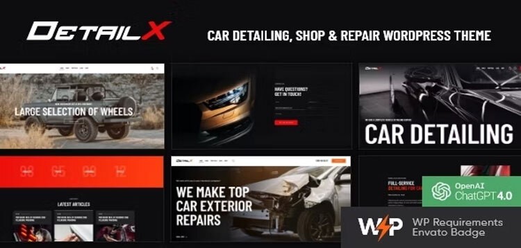 Item cover for download DetailX - Car Detailing, Shop & Repair WordPress Theme