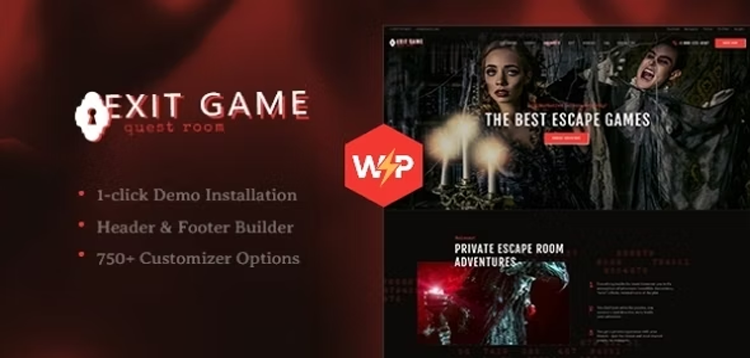 Item cover for download Exit Game | Real-Life Secret Escape Room WordPress Theme