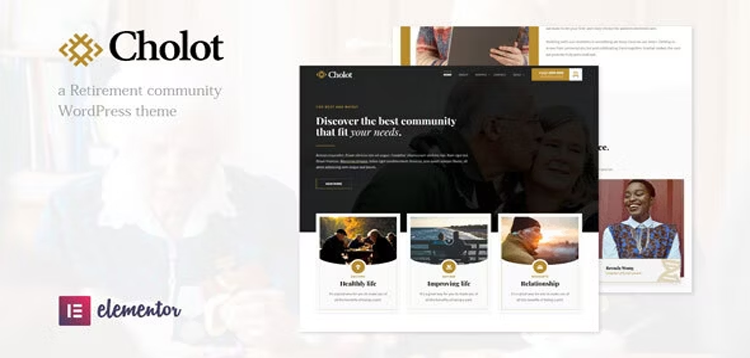 Item cover for download Cholot - Retirement Community WordPress Theme