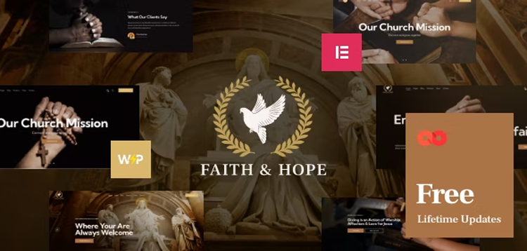 Item cover for download Faith & Hope | A Modern Church & Religion Non-Profit WordPress Theme