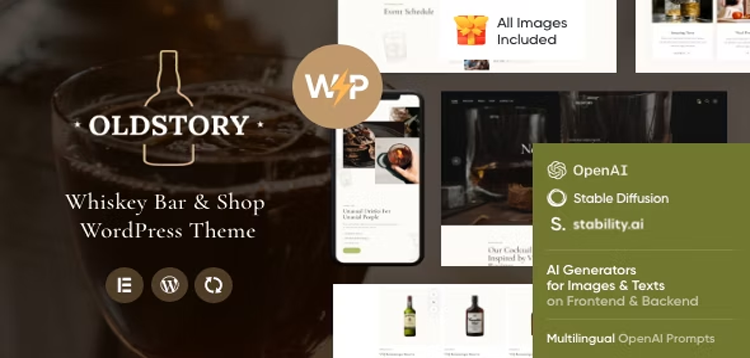 Item cover for download OldStory - Whisky Bar | Pub | Restaurant WordPress Theme