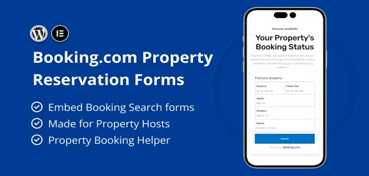 Item cover for download Booking.com Property Reservation Forms for Elementor