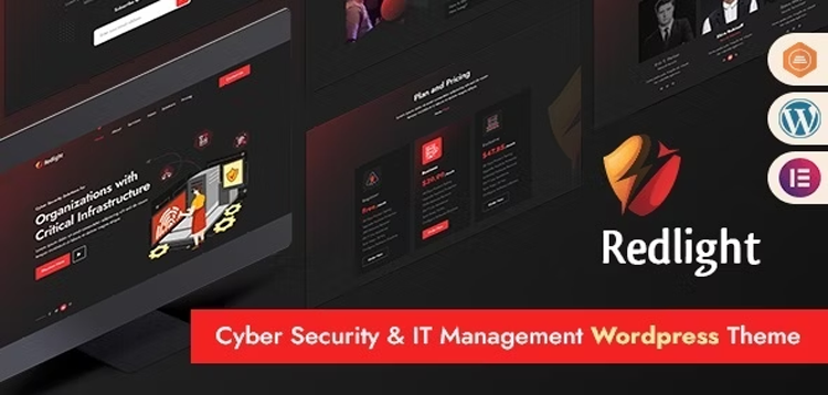 Item cover for download Redlight Cyber Security & IT Management WordPress Theme