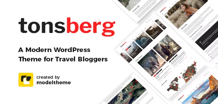 Item cover for download Tonsberg - A Modern WordPress Theme for Travel Bloggers