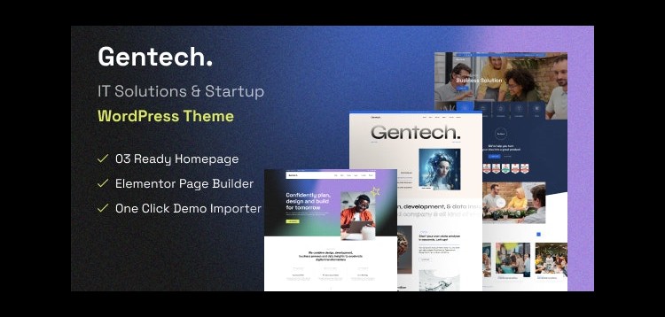 Item cover for download Gentech – IT Solutions & Startup WordPress Theme