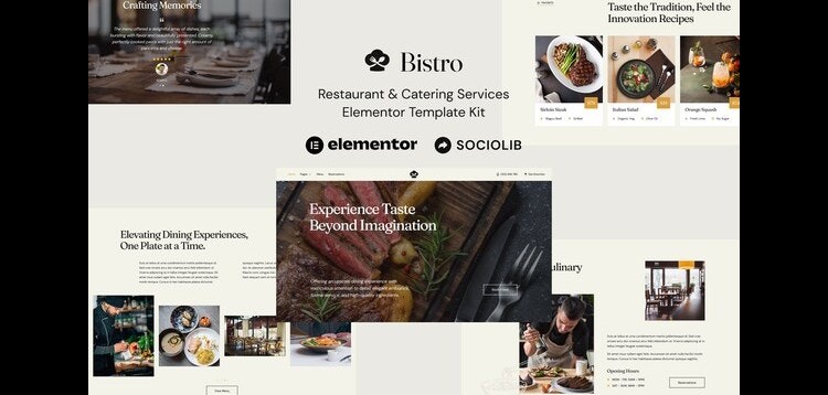 Item cover for download Bistro - Restaurant & Catering Services Elementor Template Kit