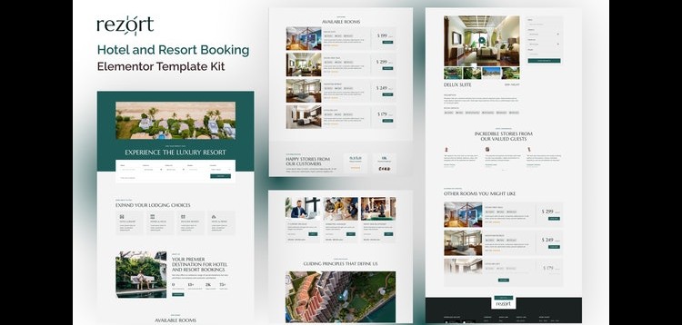 Rezort - Hotel & Resort Booking Elementor Template Kit