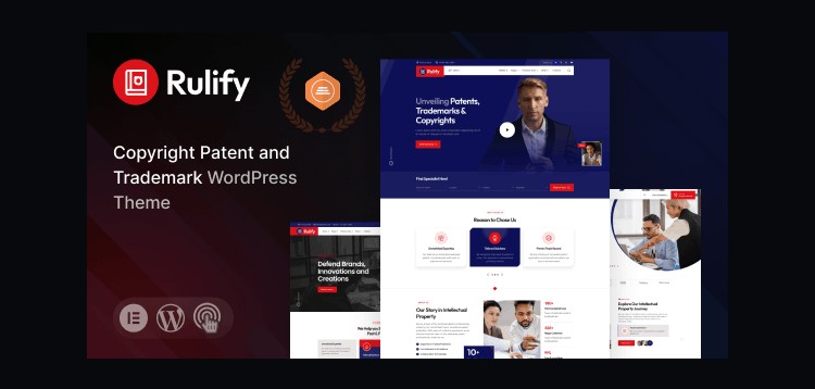 Item cover for download Rulify - Intellectual Property Consultancy Law Firm WordPress Theme