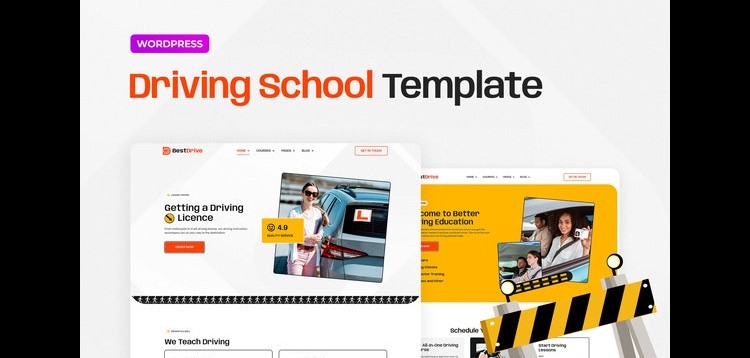 Item cover for download BestDrive – Driving School Elementor Template Kit