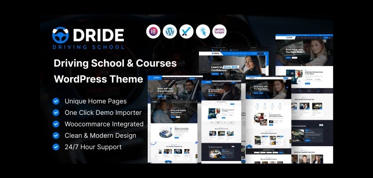 Item cover for download Dride – Driving School & Courses WordPress Theme