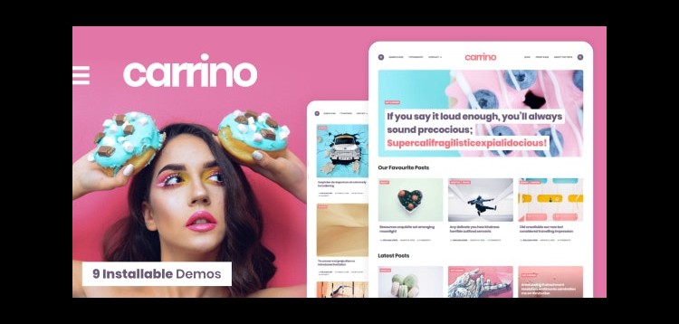 Item cover for download Carrino - An Exciting Gutenberg Blog Theme