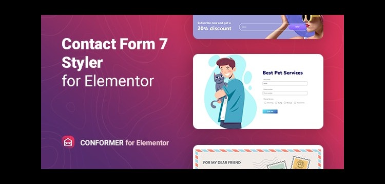 Item cover for download Contact Form 7 styler for Elementor – Conformer