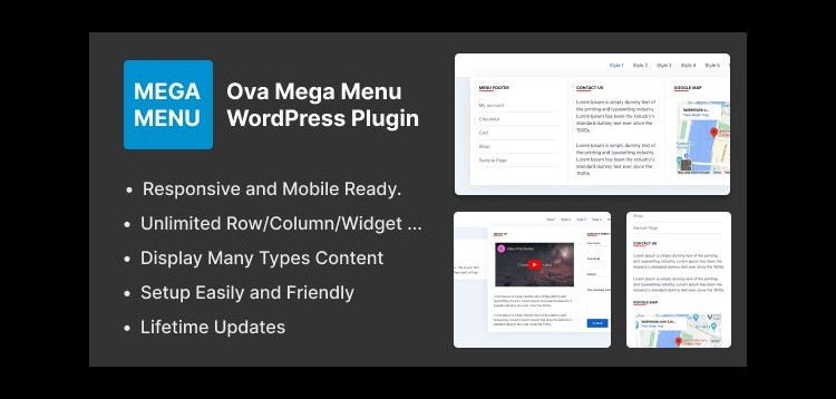 Ova Mega Menu WordPress Plugin
