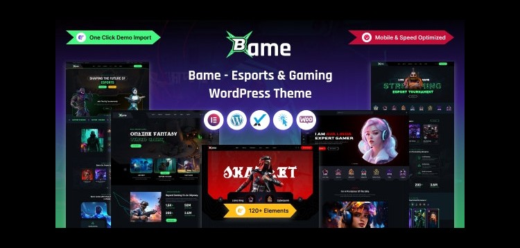 Item cover for download Bame - eSports and Gaming WordPress Theme