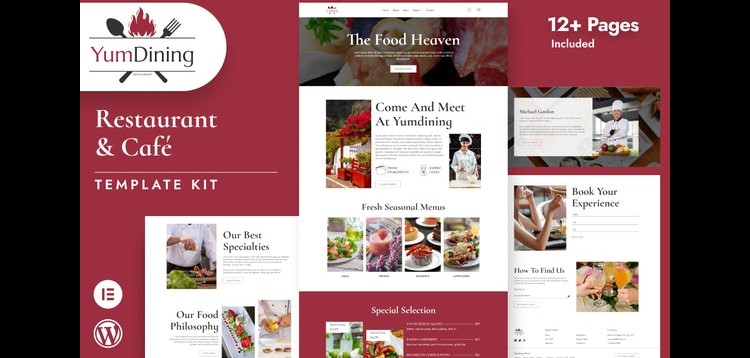 Item cover for download Yumdining - Restaurant & Café Elementor Template Kit