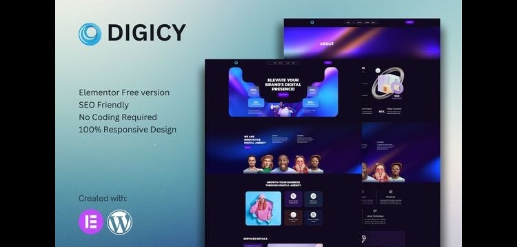 Item cover for download Digicy - Digital Marketing Agency Elementor Template Kit