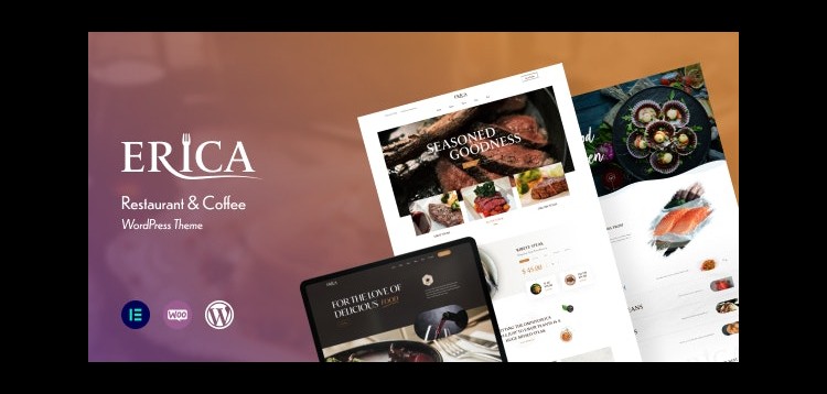 Item cover for download Erica - Restaurant & Coffee WordPress Theme
