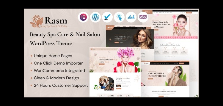 Item cover for download Rasm – Beauty Spa Care & Nail Salon WordPress Theme
