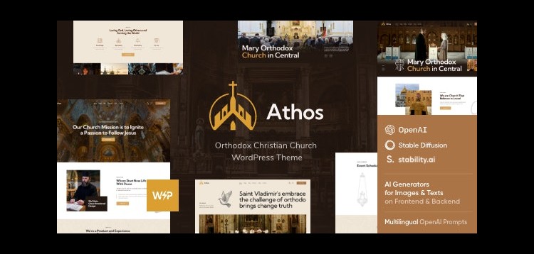 Athos - Orthodox Christian Church WordPress Theme