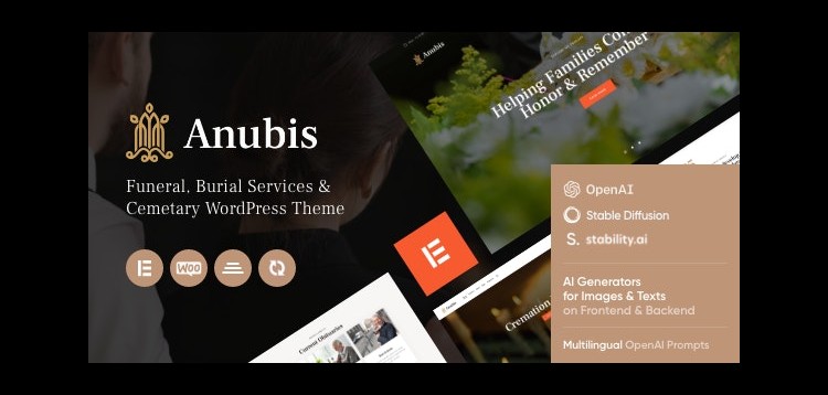 Item cover for download Anubis - Funeral & Burial Services WordPress Theme