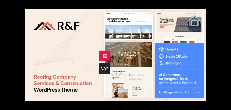 Item cover for download R&F - Roof & Floor WordPress Theme