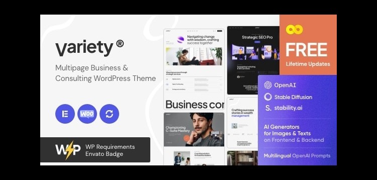 Variety — Multipage Business & Consulting WordPress Theme
