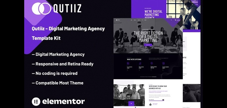 Item cover for download Qutiiz - Digital Marketing Agency Template Kit