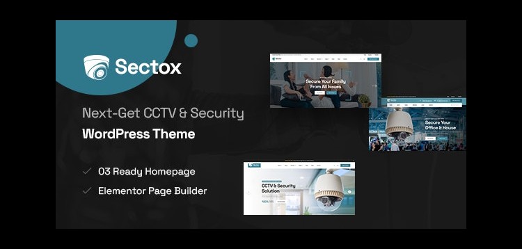 Item cover for download Sectox - CCTV & Security WordPress Theme
