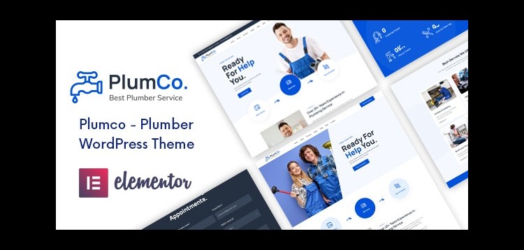 Item cover for download Plumco - Plumber WordPress Theme