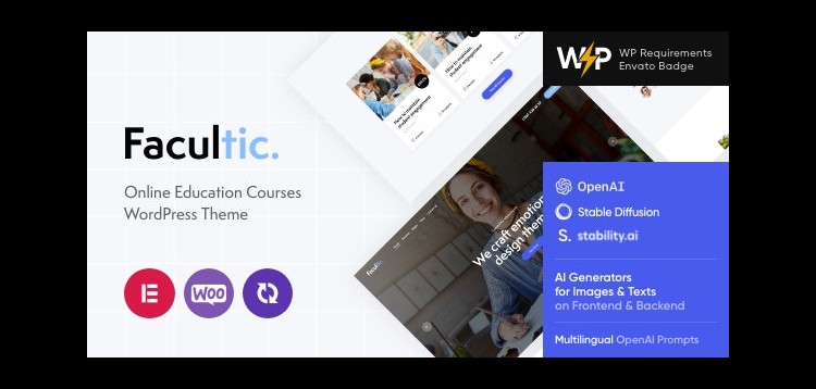 Item cover for download Facultic - Online Education Courses WordPress Theme