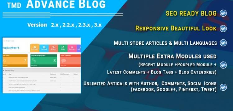 Item cover for download Advance Blog Module for OpenCart
