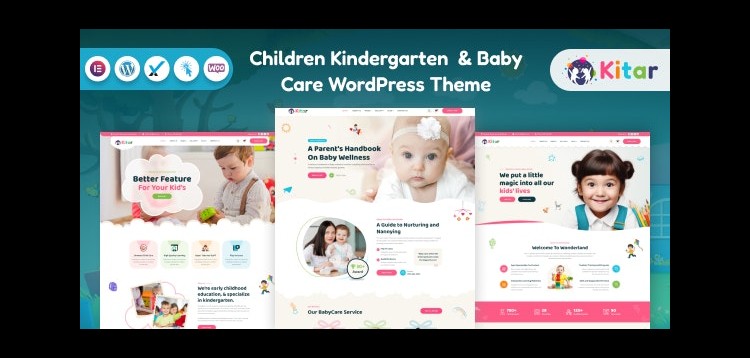 Item cover for download Kitar – Children Kindergarten & Baby Care WordPress Theme