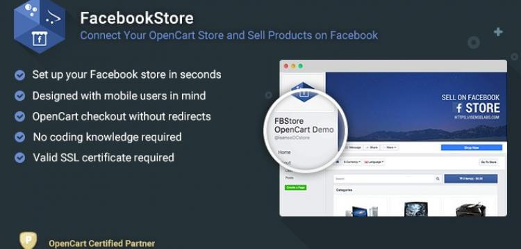 Item cover for download FacebookStore - Connect Your OC Store and Sell Products on FB