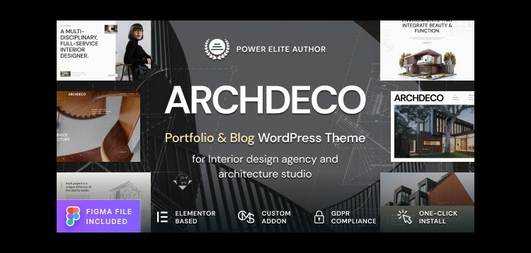 Item cover for download Archdeco - Architecture & Interior Design Agency Portfolio WordPress Theme