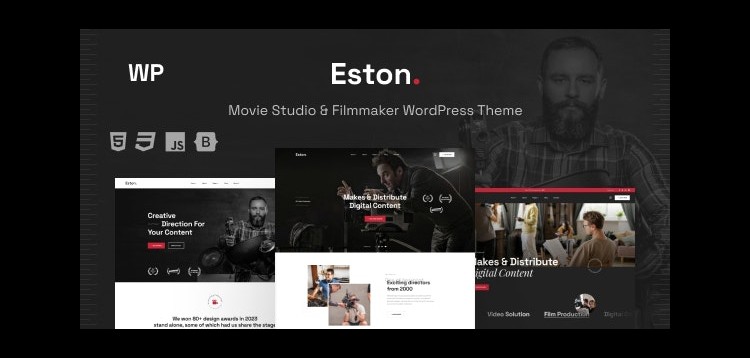 Item cover for download Eston - Movie Studio & Filmmaker WordPress Theme