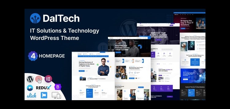 Item cover for download Daltech - IT Solutions & Technology WordPress Theme